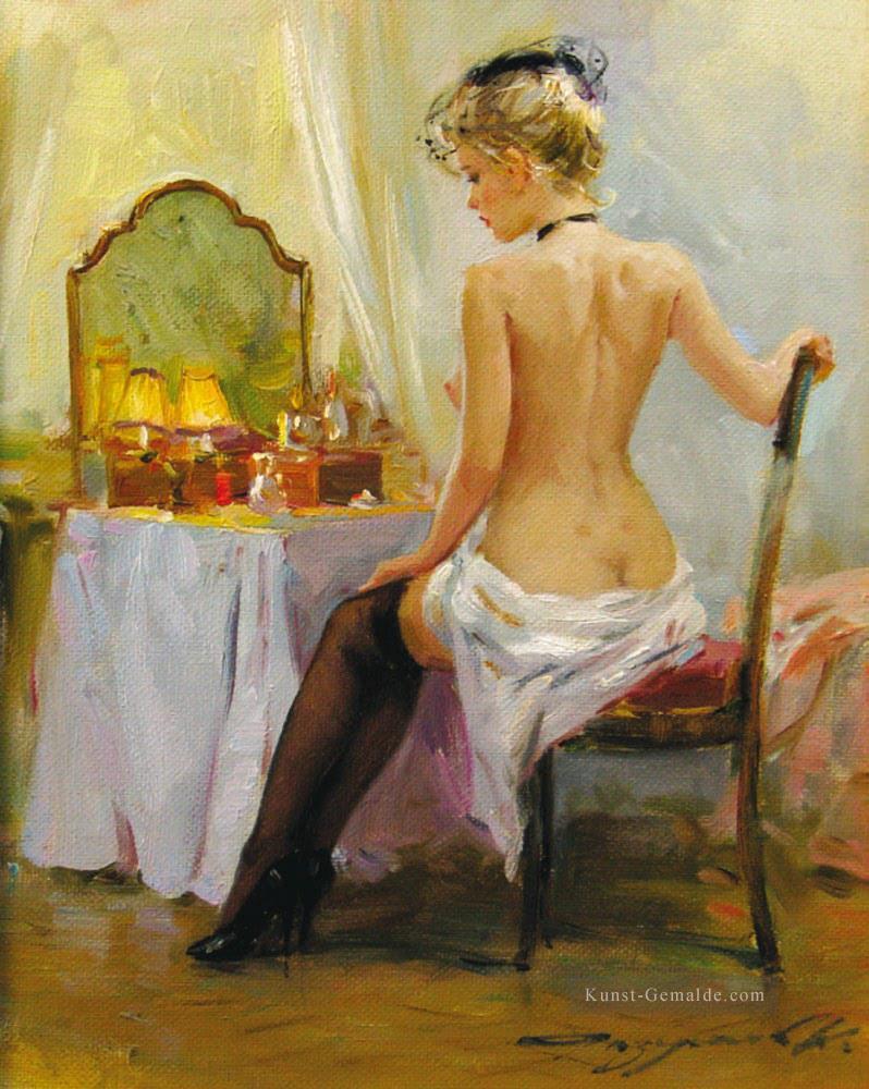 Hübsche Frau KR 001 Impressionist Ölgemälde